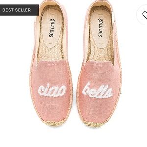 Brand New Soludos Ciao Bella shoe color Dusty Rose